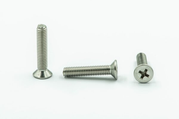 Countersunk machine screws
