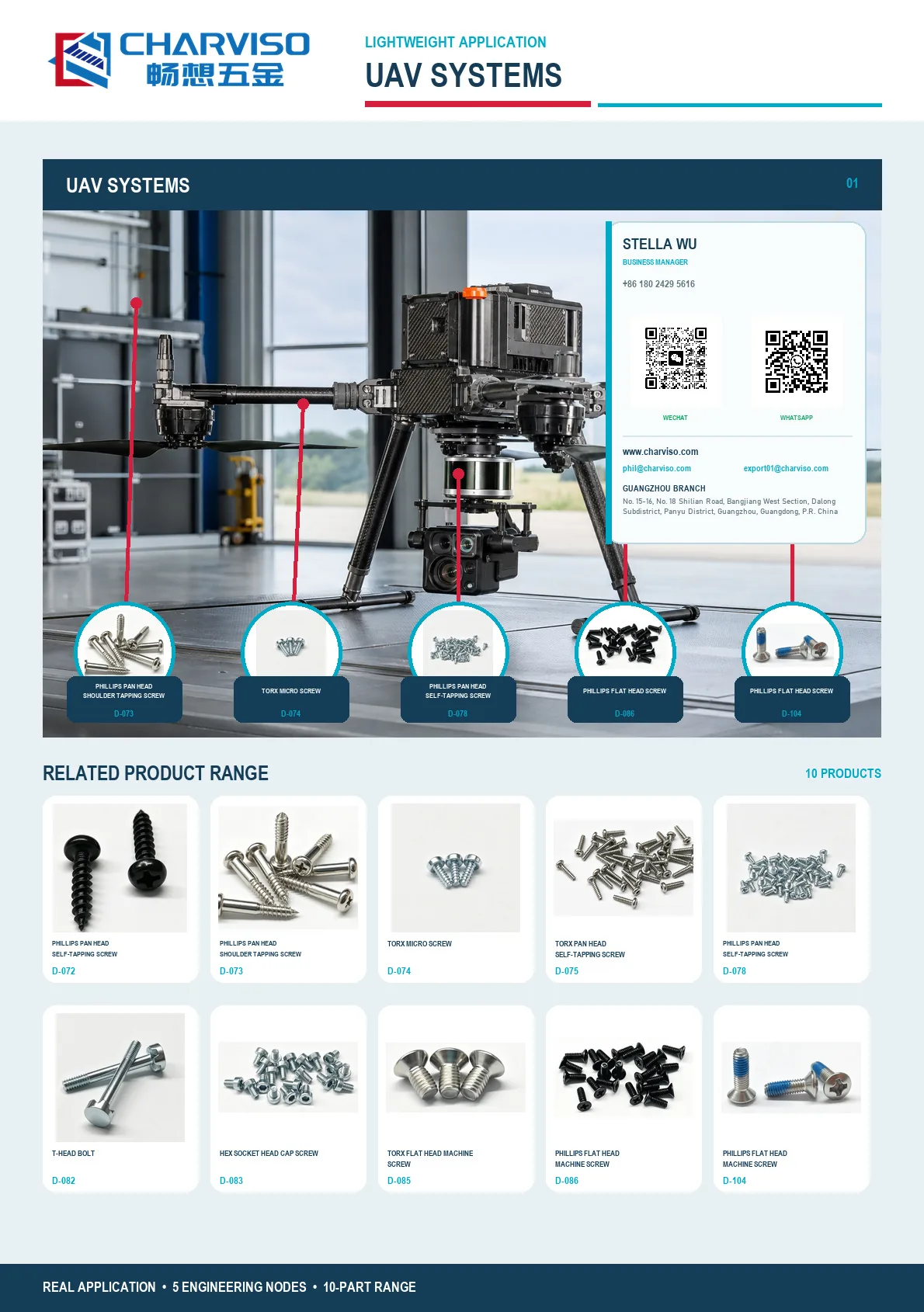 UAV system precision hardware applications