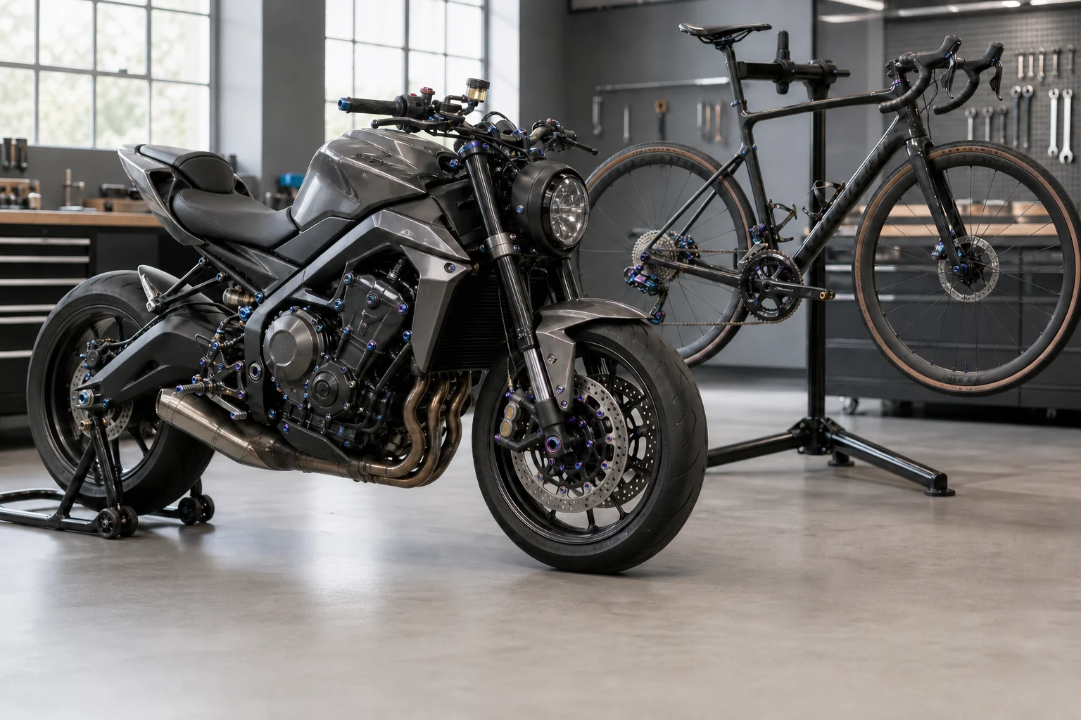 Motorcycle bicycle and custom components